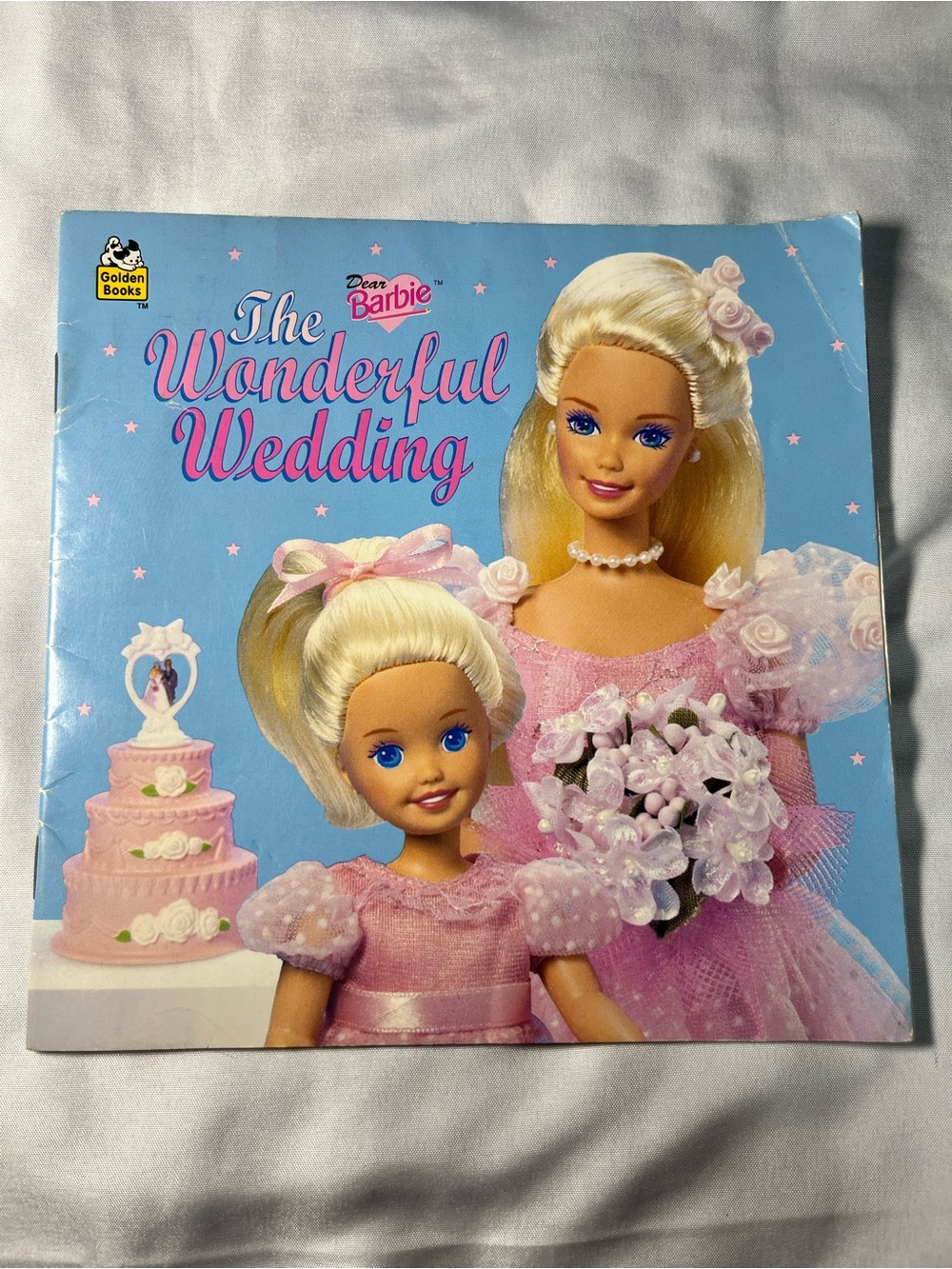 Vintage 1996 Dear Barbie The Wonderful Wedding Book Jean Waricha Golden Books PB